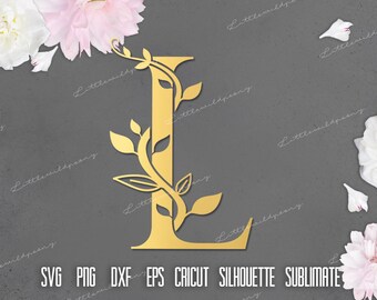 Free Free 131 Floral Letter L Svg SVG PNG EPS DXF File
