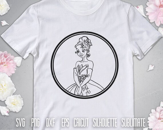 Download Disneyland Vacation Fairy Tale Design Disney World The Princess And The Frog Png Cricut Silhouette Cartoon Girl Tiana Svg Dxf Eps Htv Clip Art Art Collectibles
