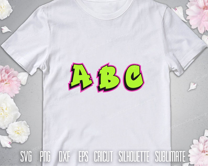 Graffiti Font SVG Graffiti Letters Cricut Silhouette Etsy