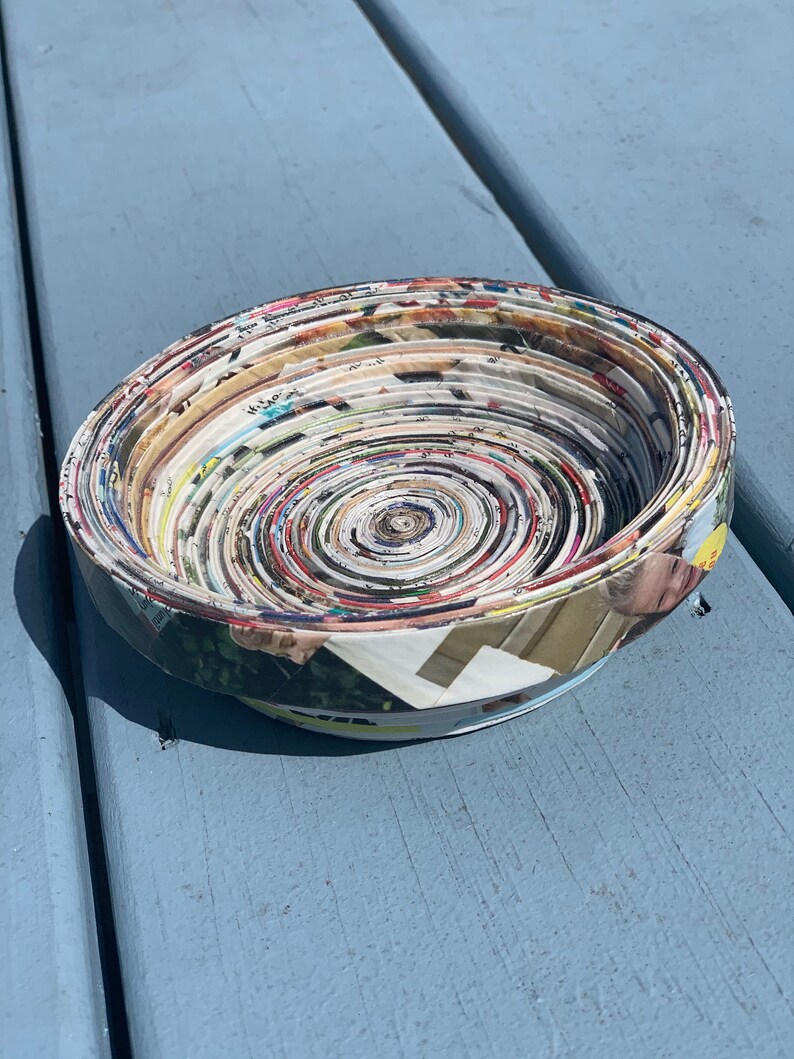 Recycled Paper Bowls Handmade Bowl Sustainable Living Etsy