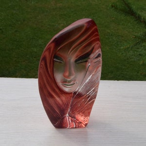 FREE SHIPPING Red NOVIATA Sculpture Mats Jonasson Maleras Sweden in original box.