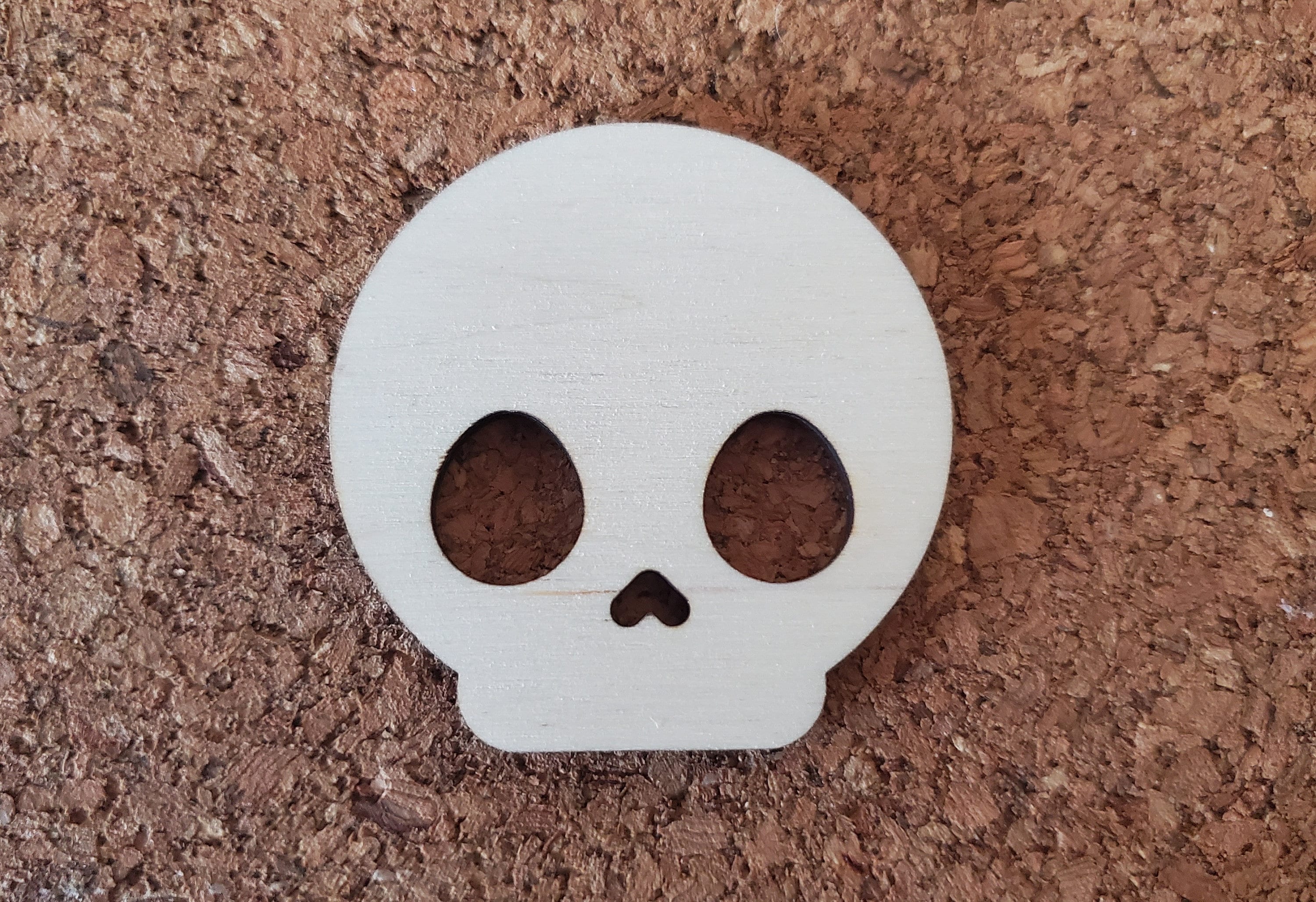 Skull Unfinished Wood Cutout Blank Wooden Cutout for Etsy