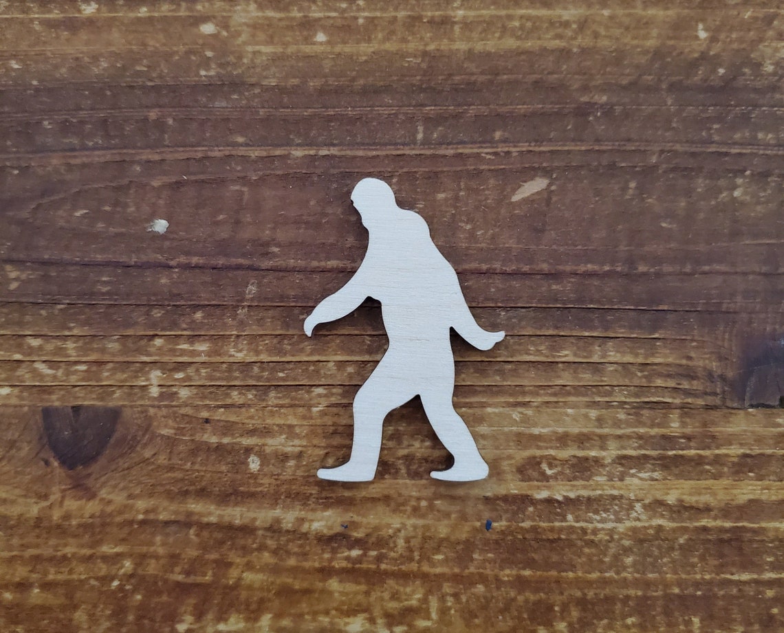 Bigfoot Unfinished Wood Cutout Blank Wooden Cutout for | Etsy