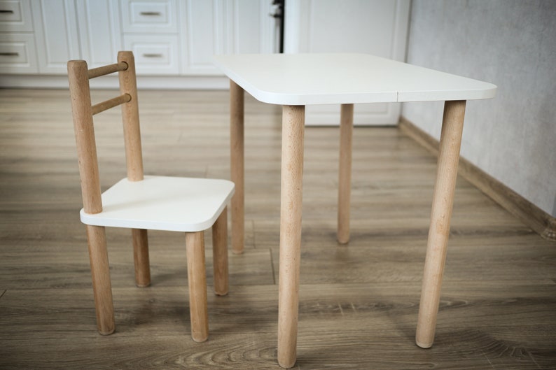 Kiddy table chair set. Table for 2 year old kids. chair for 2 | Etsy