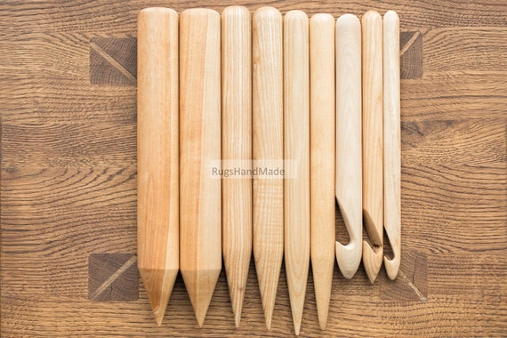 Giant Solid Wood Crochet Hook