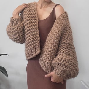 Oversize Cardigan, chunky knit cardigan,100% wool cardigan, handmade cardigan