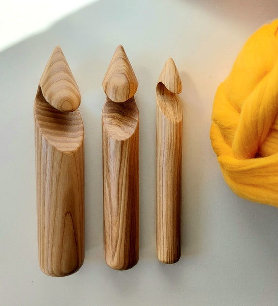 30/40/50 Mm Crochet Hooks. Extreme Wooden Crochet Hook. Crochet Hook Set. 