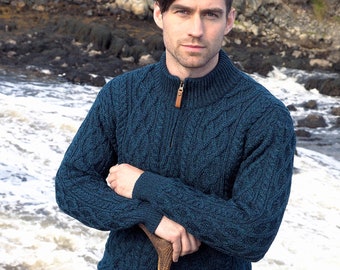 Blackwatch Half-Zip mit Zopfmuster