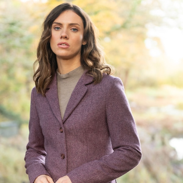 Heather Herringbone Orla Donegal Tweed Jacket