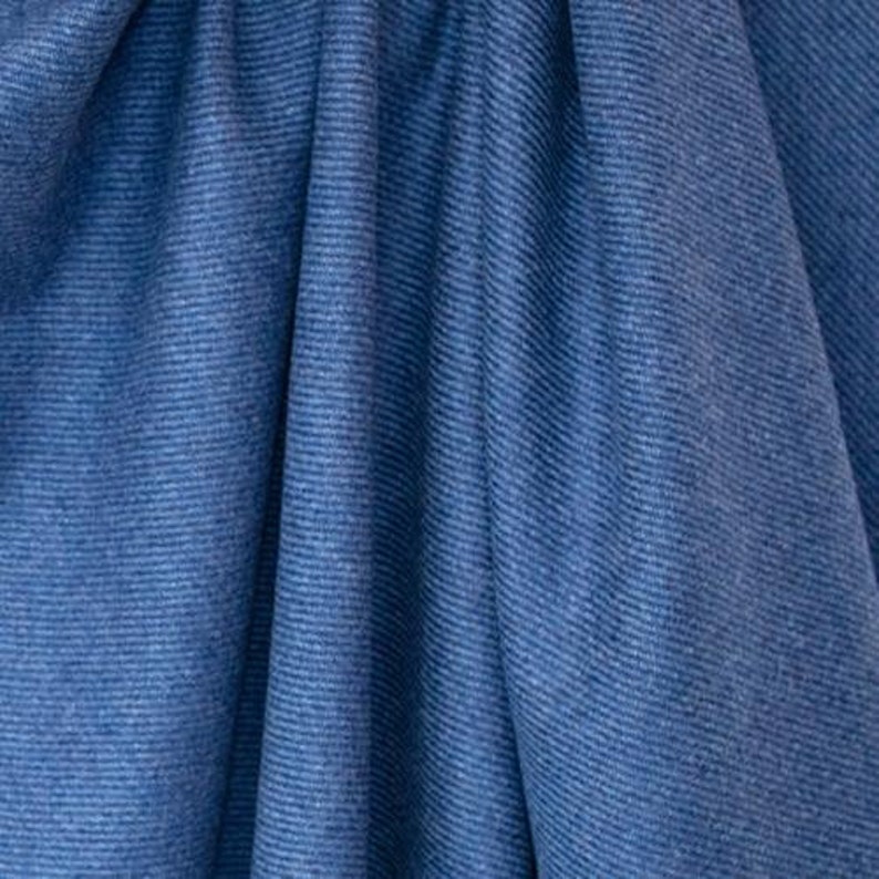 Blue Twill Donegal Tweed Fabric