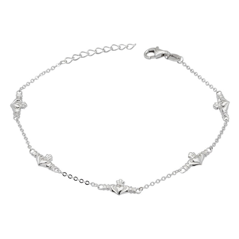 5 Claddagh Link Bracelet