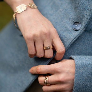 Arda Two Tone Bracelet with Rare Irish Gold