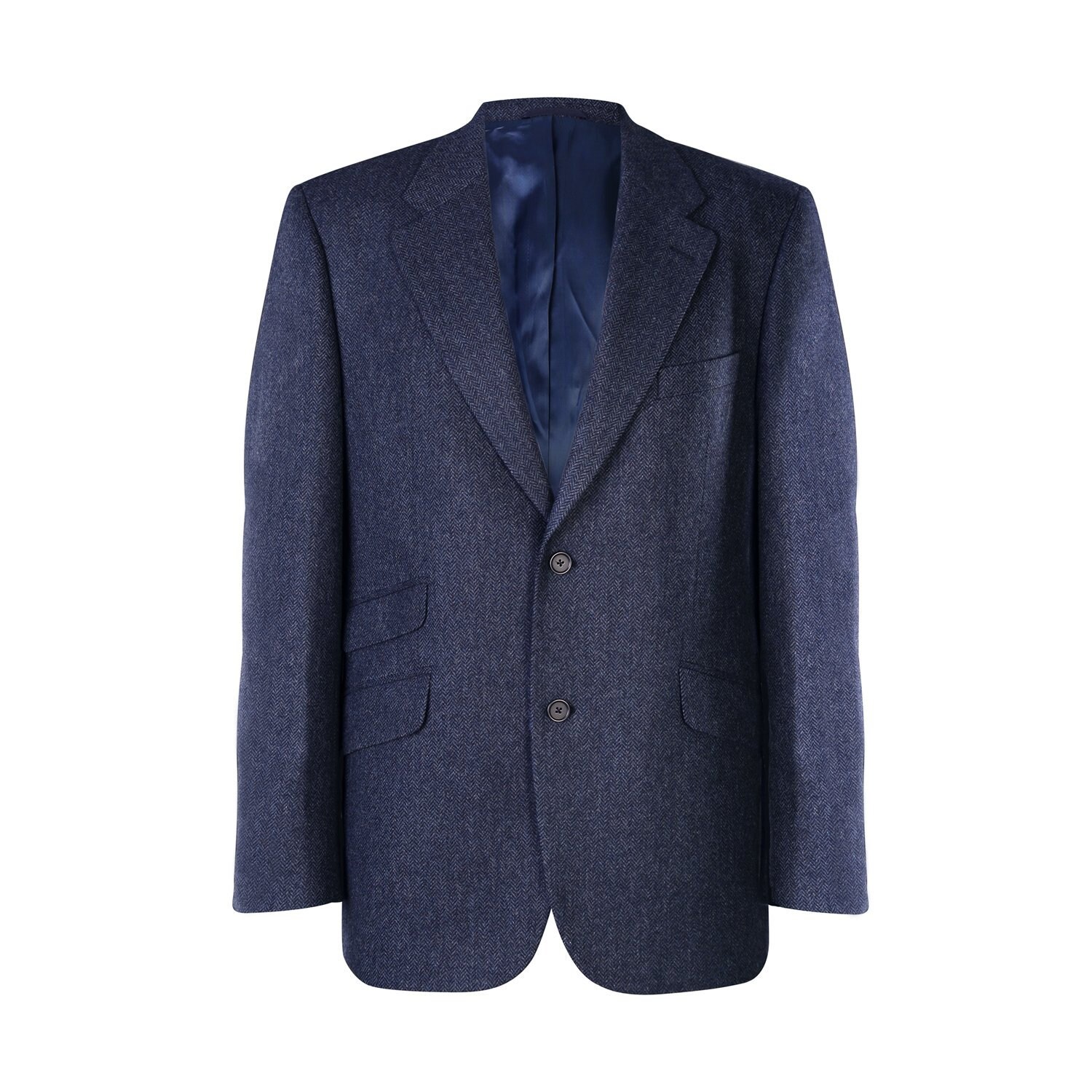 Blue Herringbone Donegal Tweed Jacket Men's Irish Tweed Etsy