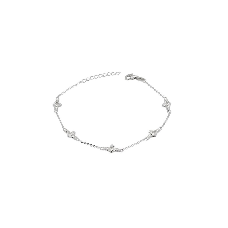 5 Claddagh Link Bracelet