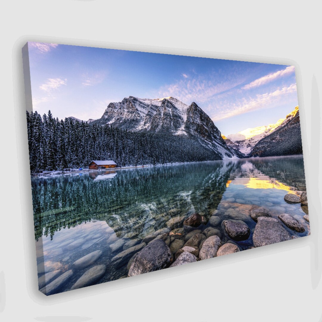 Lake Louise Canvas Art Lake Louise Canvas Wall Art Canada Etsy