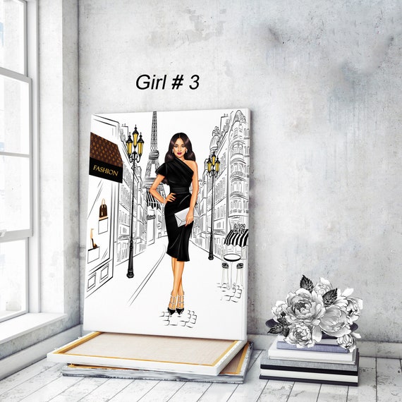 Fashion Girl Fashion Wall Art Print