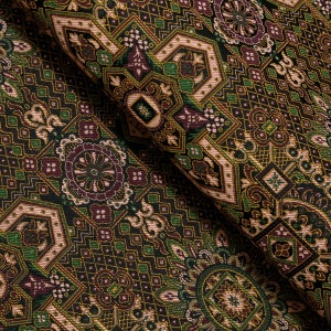 Retro Tapestry Jacquard Fabric: Durable Upholstery, 29&quot; Wide