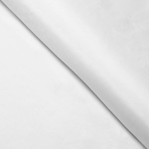 White Silk Habotai 8 mm, China Silk, Lining Silk, Silk fabric by the Yard, 45 Inches Wide,
