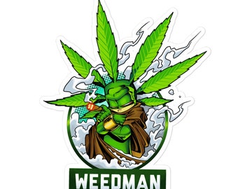 WeedMan SD kiss cut sticker