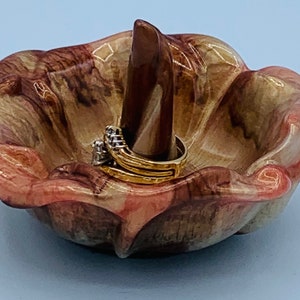 Unique multi colored ring holder jewelry dish / vanity
