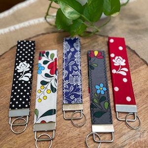 Key fob, Key holder, Hungarian folk art inspired gift