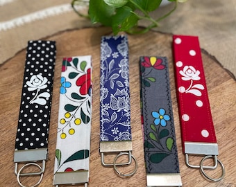 Key fob, Key holder, Hungarian folk art inspired gift