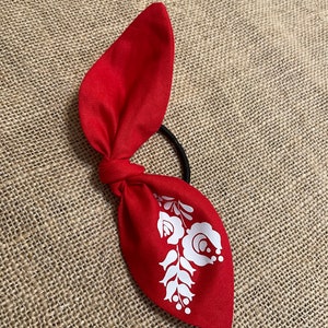 Hair bow, Luggage identifier, Hungarian folk art inspired gift