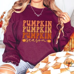 Pumpkin Season Sweatshirt, Cute Fall Sweatshirt, Soft Cozy Sweatshirt, Trendy Fall Halloween Shirt