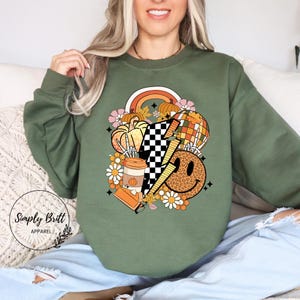 Retro Fall Sweatshirt, Trendy Fall Sweatshirt, Soft Cozy Sweatshirt, Fall Pumpkin Season Shirt