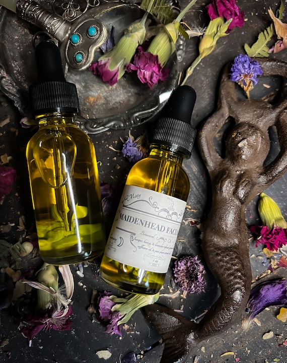 MAIDENHEAD Facial Elixir ~ Juniper, Lavender, & Borage Face Oil and Botanical Beauty Remedy ~ Skincare Serum for Acne, Cleansing, Healing