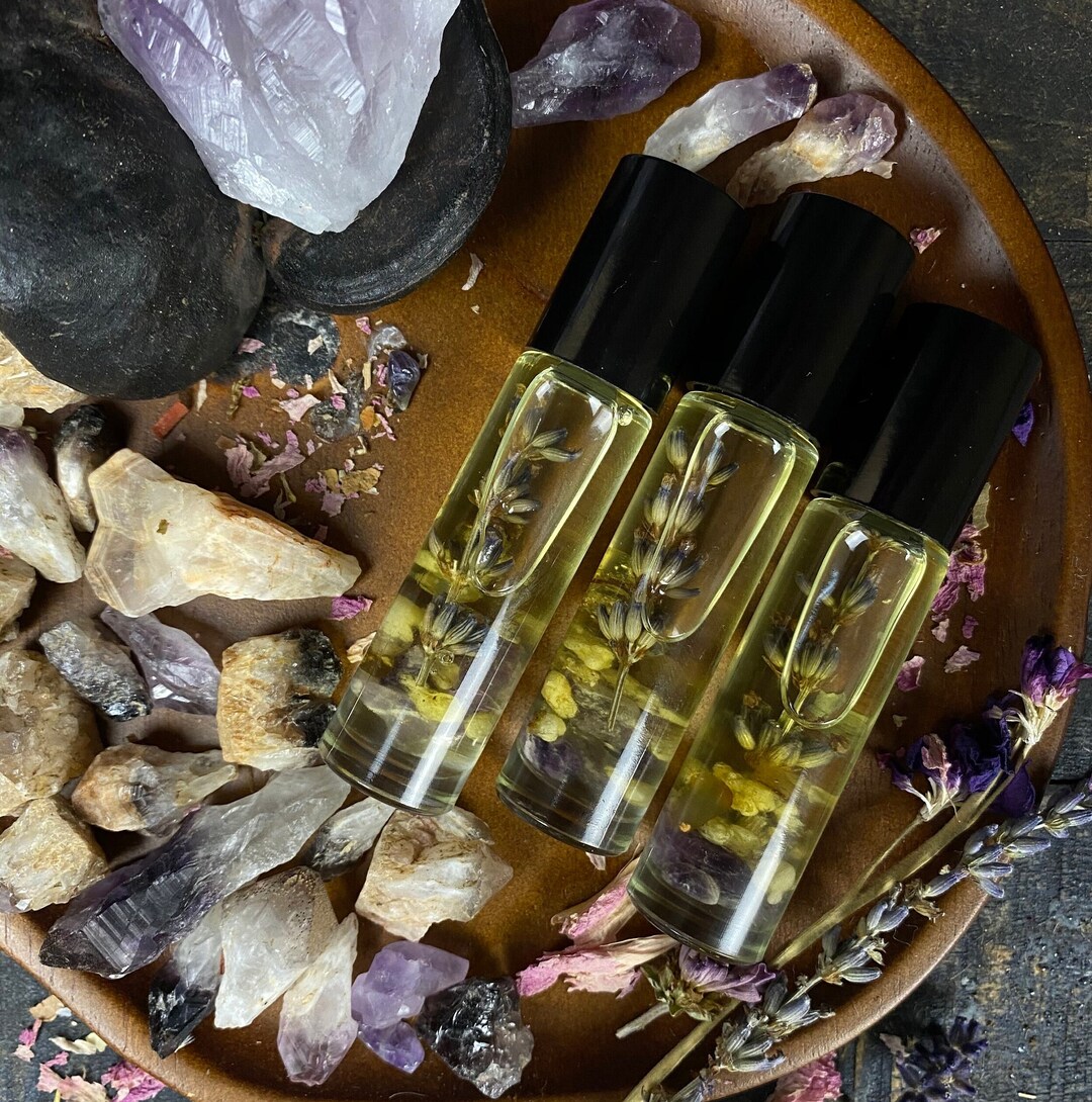 CALMING SPELL Botanical Wand ~ Soothing Ritual Oil Roller ~ Herbal ...