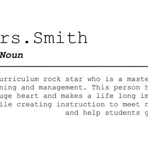 Custom Teacher Definition