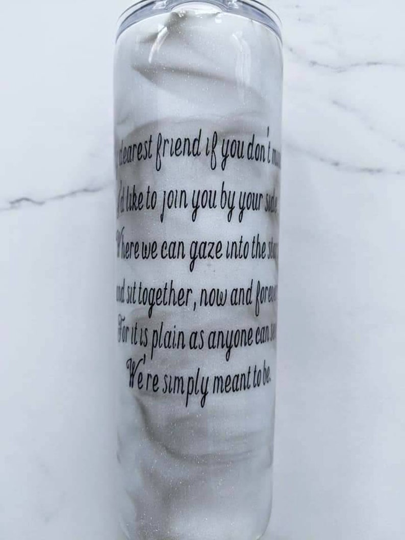 Skinny Tumbler Nightmare Before Christmas Tumbler Jack and Sally Tumbler Smoke Tumbler