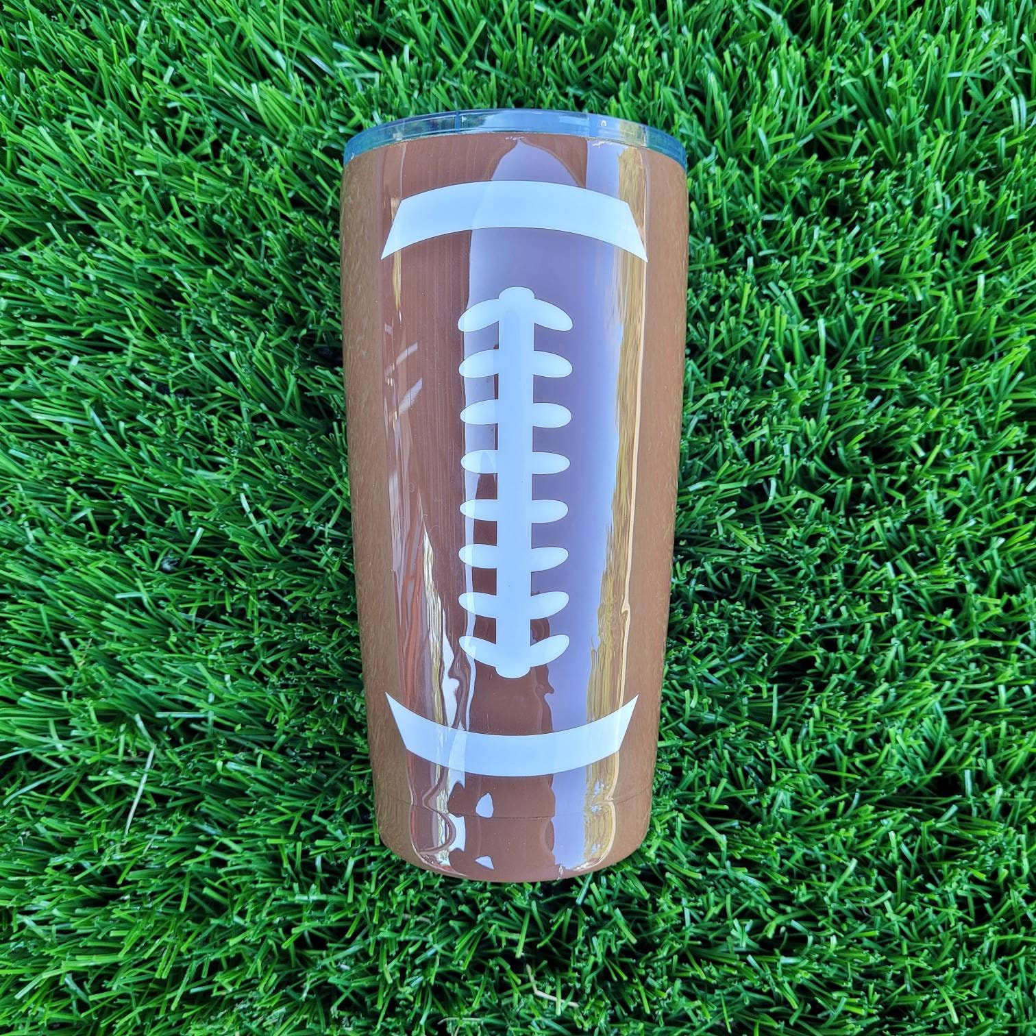 Football Tumbler Etsy