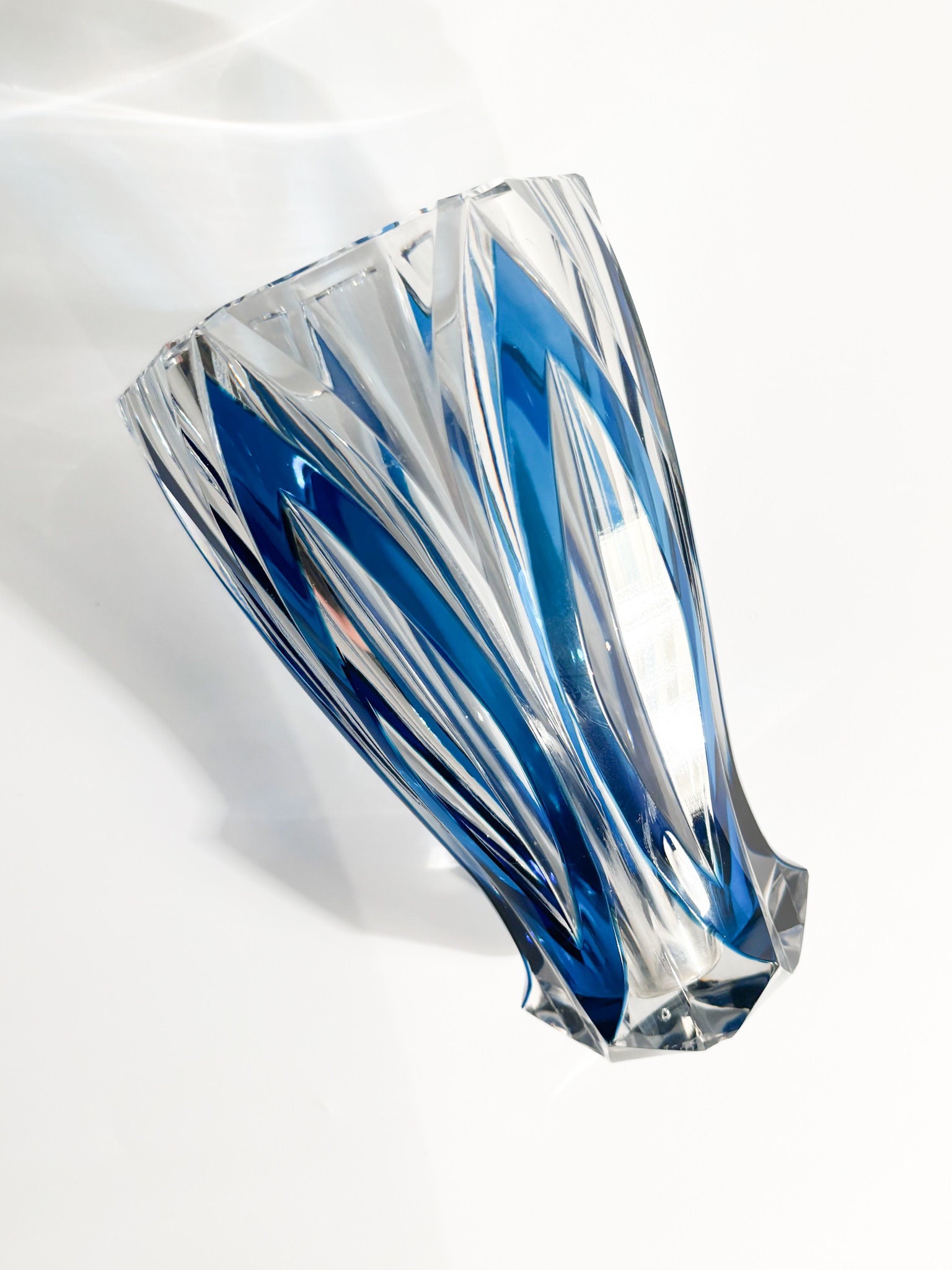 Saint-louis Blue French Crystal Vase From the 1940s - Etsy Canada