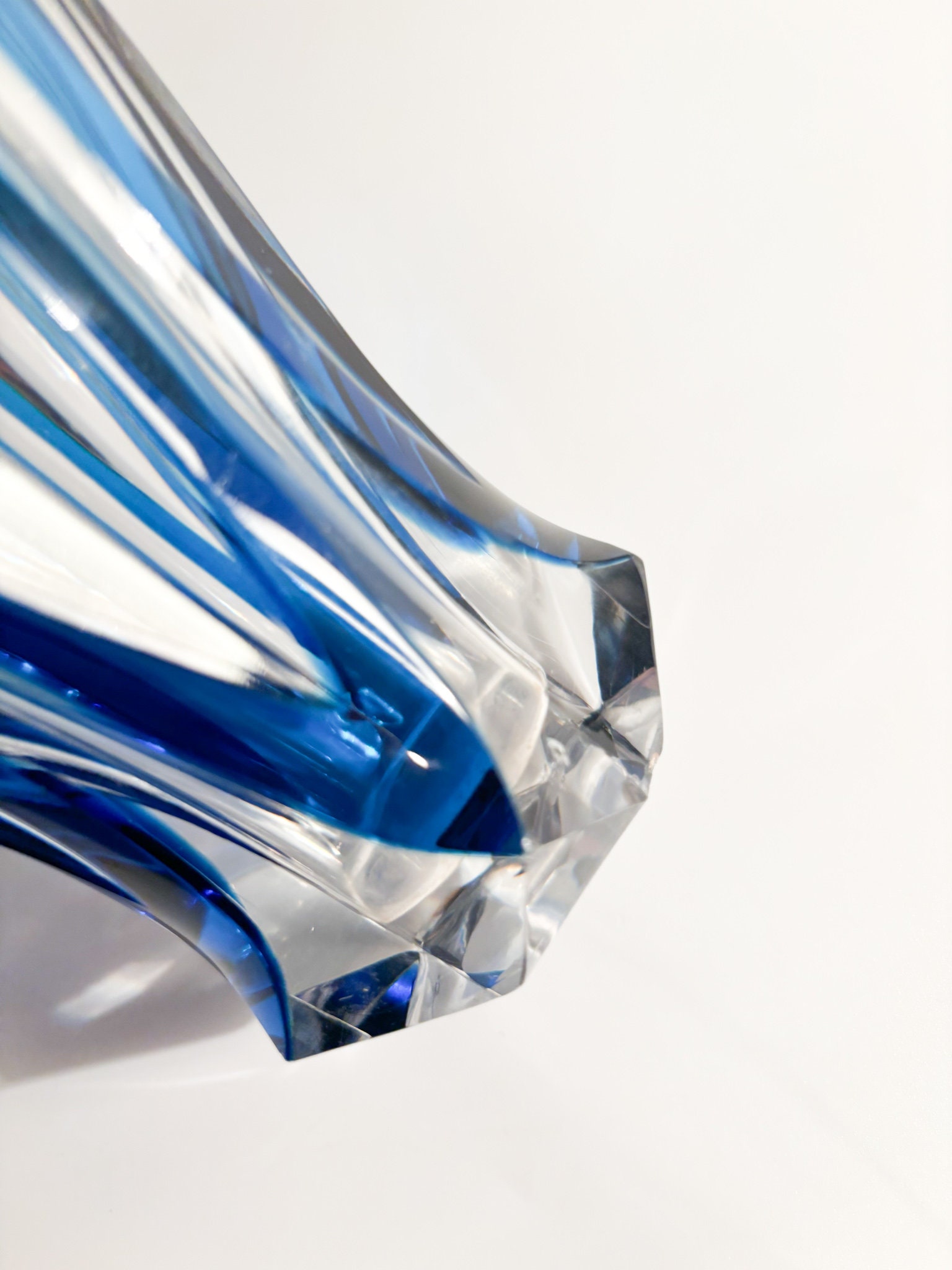 Saint-louis Blue French Crystal Vase From the 1940s - Etsy Canada