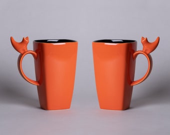 10 Strawberry Street Xtra Large Ceramic Cat Coffee or Soup Mug - Etsy