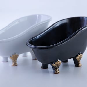 Mini Bath, Ceramic Bathroom organizer, Bathroom storage, Bathroom decor