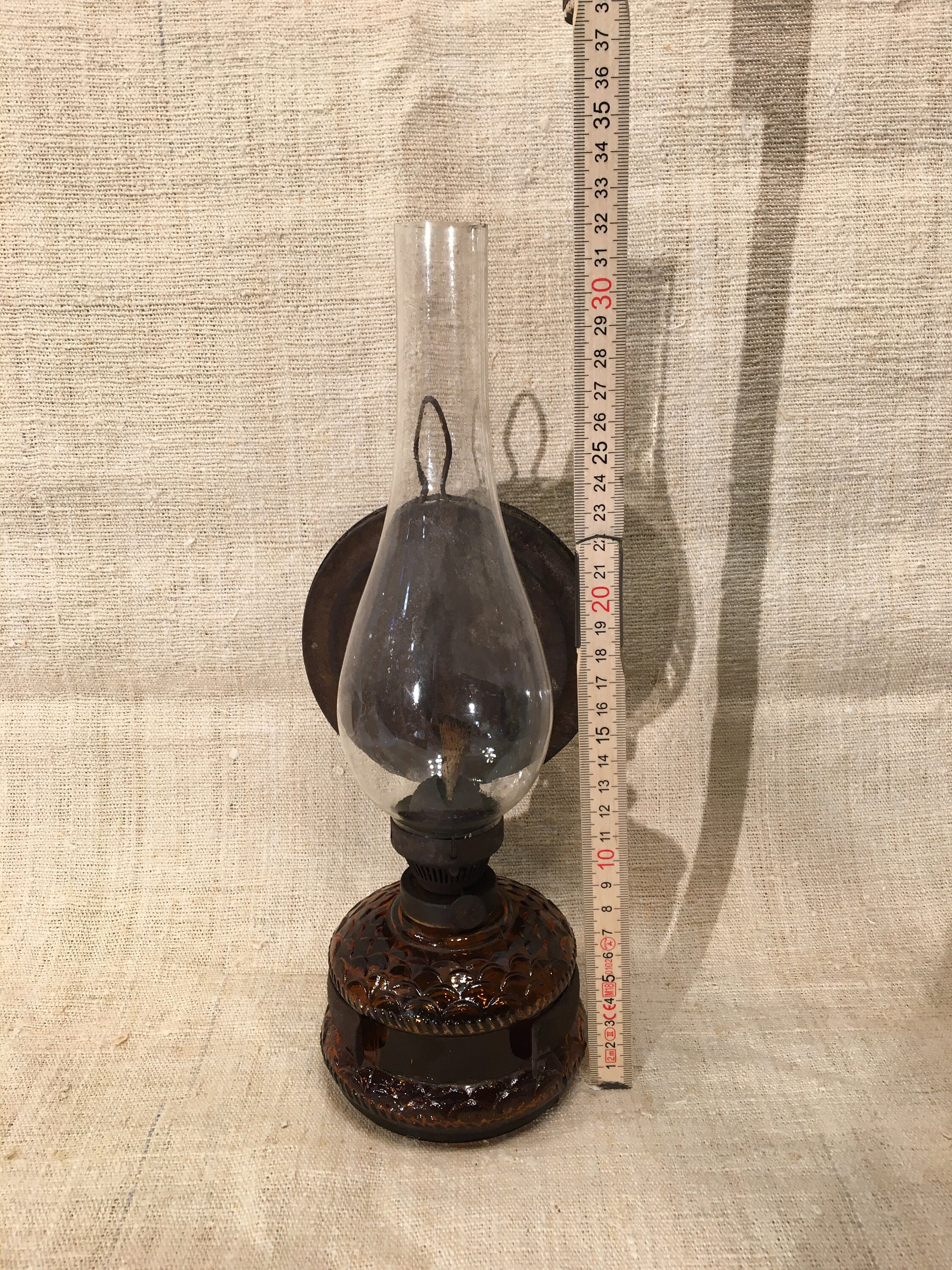 Vintage Kerosene Lamp/oil Lamp Glass Oil Lamp Wall Mounted Etsy