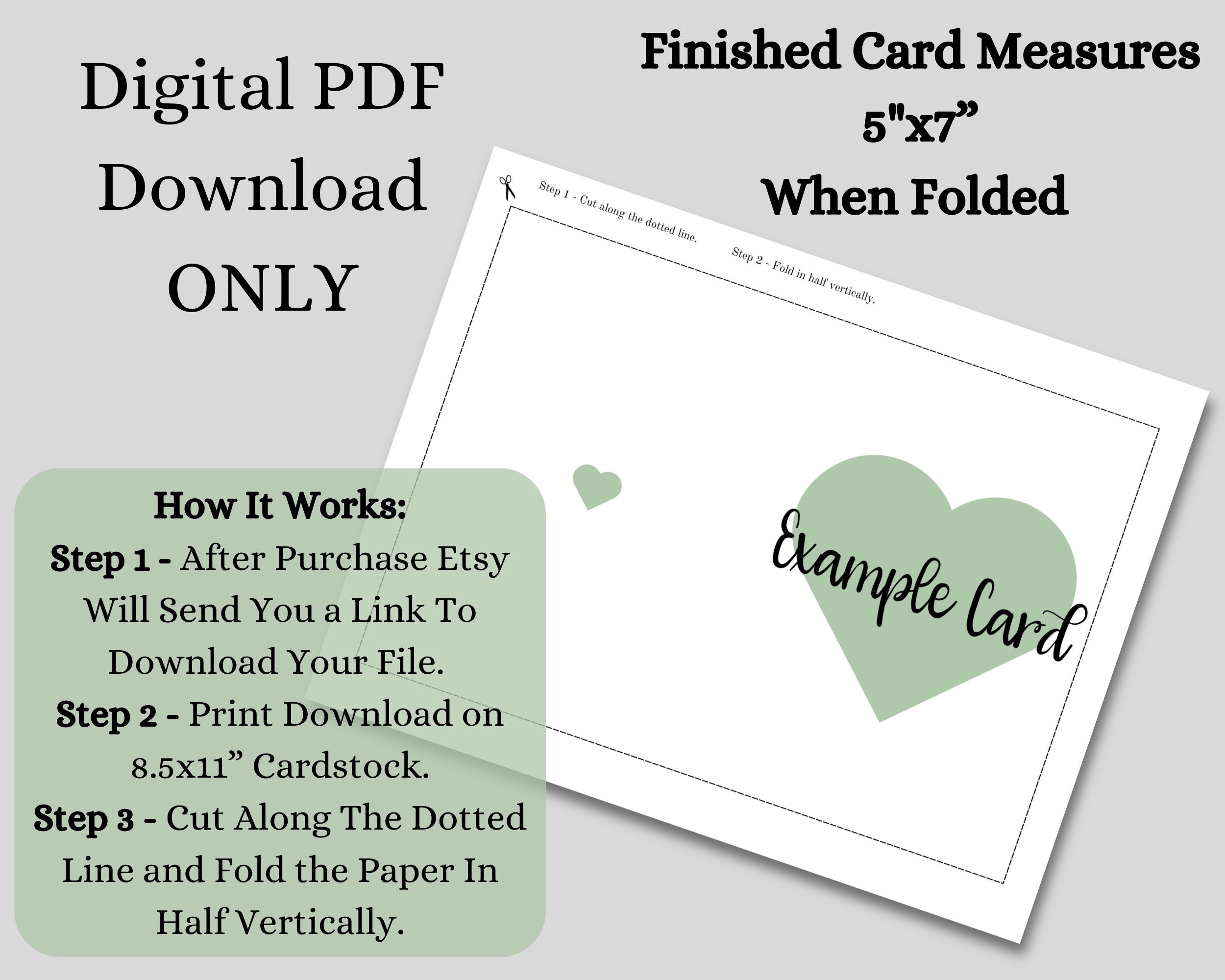 Printable Birthday Card, Instant Download, Sweet Happy Birthday Card ...