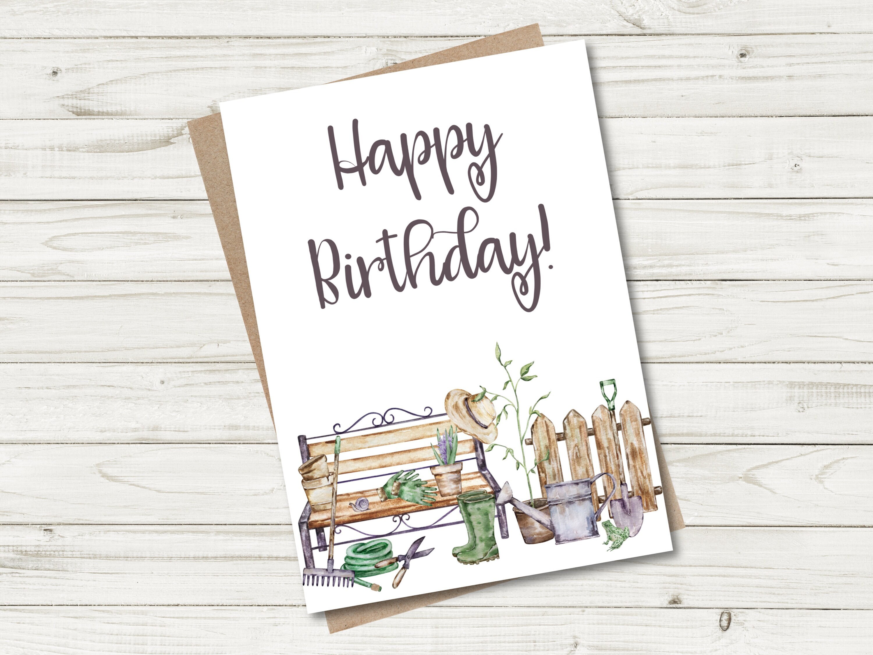 Printable Birthday Card, Instant Download, Sweet Happy Birthday Card ...
