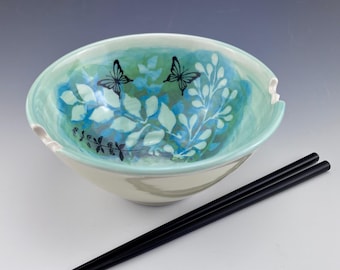Noodle Bowl with Chopstick Notches