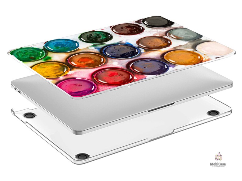 Palette of Watercolor Paints Macbook Case for New Pro Mac Etsy