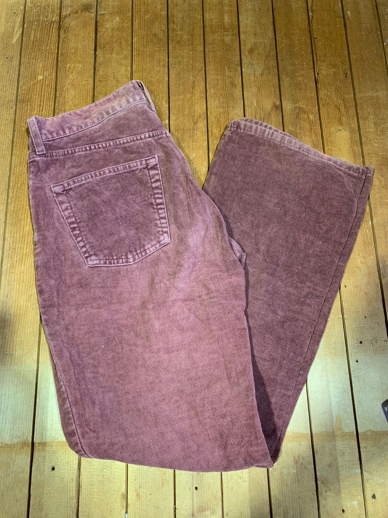 unisex vintage maroon cotton 525 bootcutflare straight leg 31W 32L denim Levi\u2019s trouser