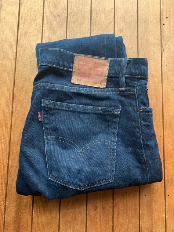 Unisex vintage 510 classic Levis 33W 32L denim Lev