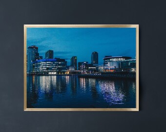 Manchester Print,Salford Quays,Manchester Photography,Salford,Manchester Wall Art,Travel Wall Art,Travel Wall Decor,UK Prints,Travel Prints