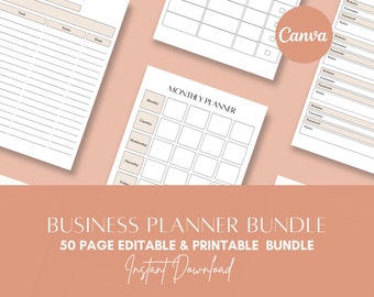 Business Planner,Small Business Planner,Goodnotes Planner,Printable Business Planner,Undated Digital Planner,Freelance Planner,Etsy Shop