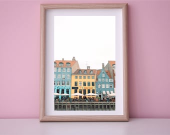 Copenhagen Print,Nyhavn,Denmark Print,Copenhagen Wall Art,Denmark,Travel Prints,Europe,Scandinavian Print,Colourful Wall Prints