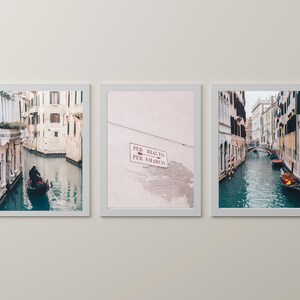 Italy Print Set,Venice Print Set,Set of 3 Venice Italy Photography Prints,Venice Wall Art,Home Decor - Gallery Wall Set of 3