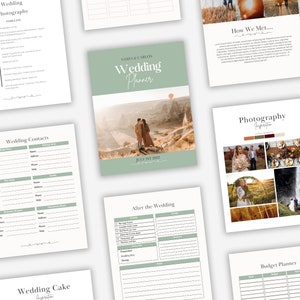 Wedding Planner Printable,Wedding Planner Template,Wedding Itinerary,Wedding planning checklist,Digital Wedding Planner,Wedding Timeline